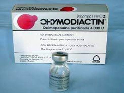 The effect of the drug Chymodiactin