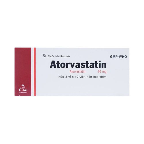 Công dụng thuốc Atorvastatin 20mg